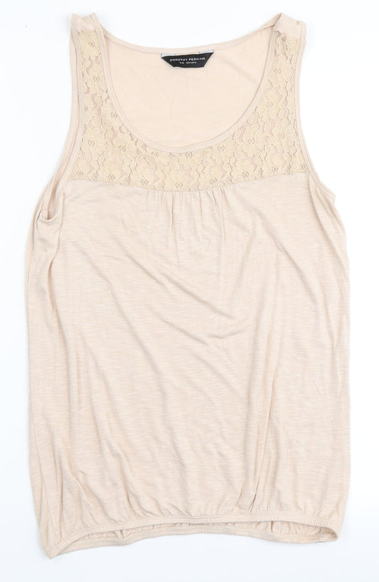 Womens UK Size 8 Dorothy Perkins Pink Basic Tank