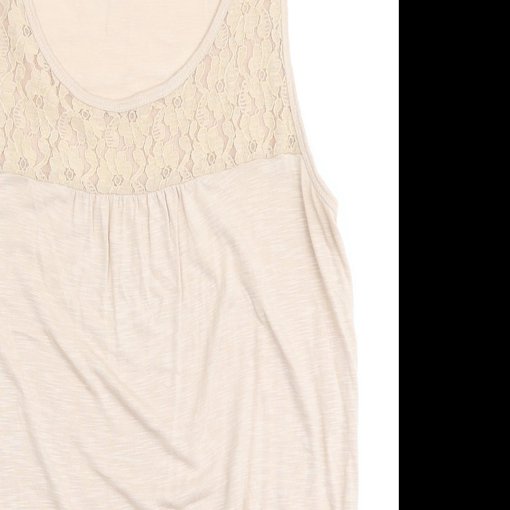Womens UK Size 8 Dorothy Perkins Pink Basic Tank