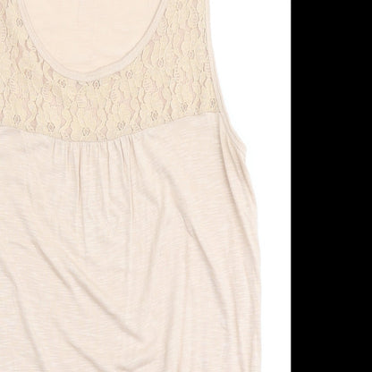 Womens UK Size 8 Dorothy Perkins Pink Basic Tank