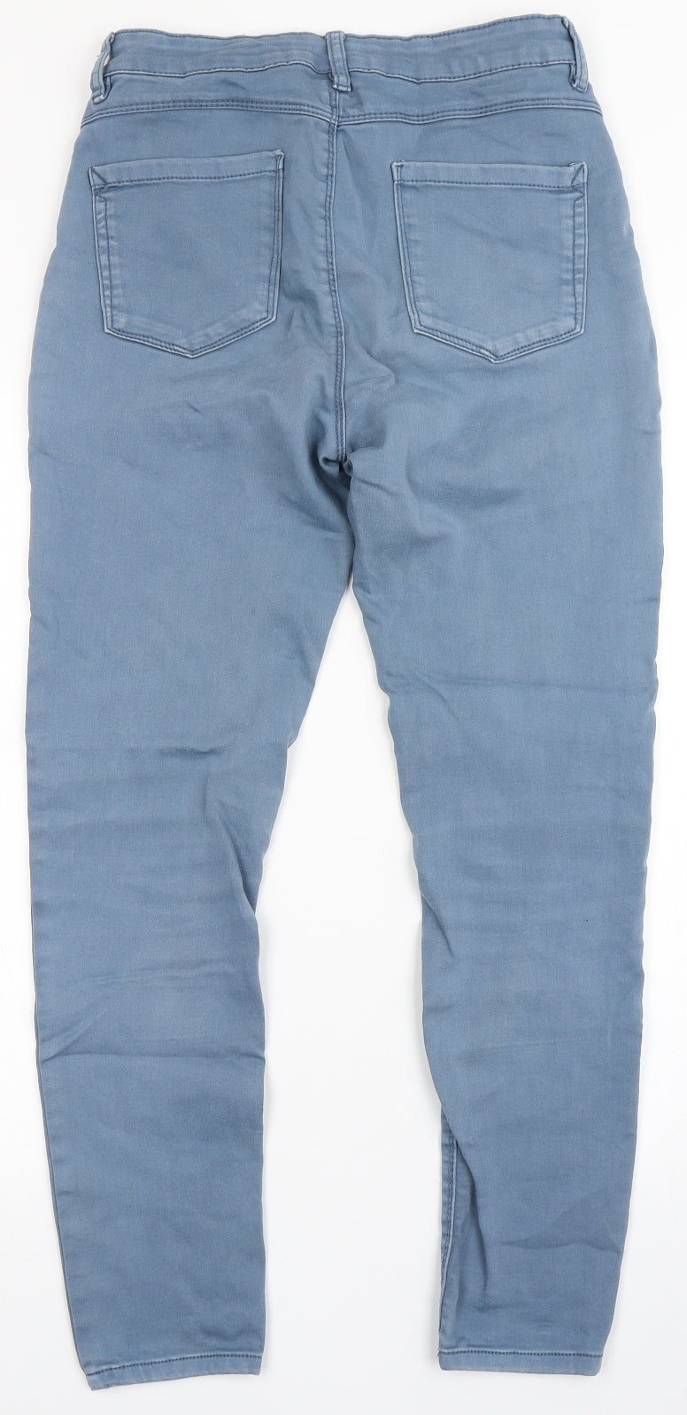 Dunnes Stores Womens Blue  Cotton Skinny Jeans Size 12 L27 in Regular Button