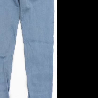 Dunnes Stores Womens Blue  Cotton Skinny Jeans Size 12 L27 in Regular Button