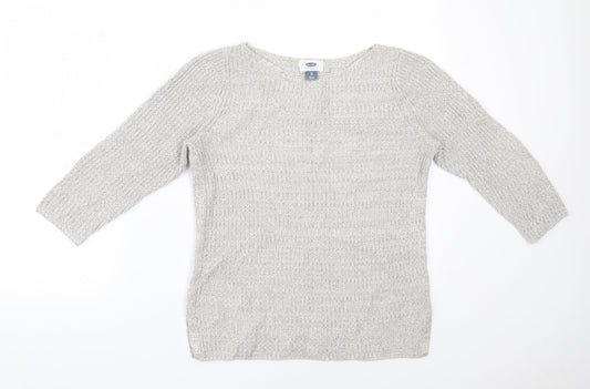 Womens UK Size XS Old Navy Grey Pullover Jumper