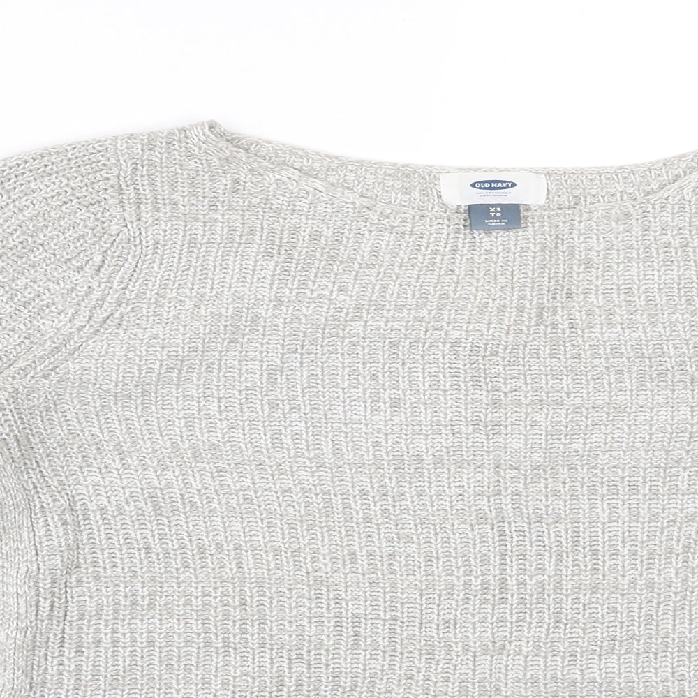 Womens UK Size XS Old Navy Grey Pullover Jumper