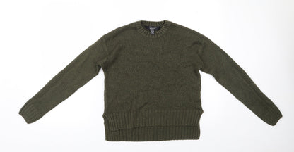 New Look 915 Generation Girls Green Round Neck  Polyester Pullover Jumper Size 14-15 Years  Pullover