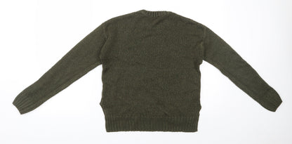 New Look 915 Generation Girls Green Round Neck  Polyester Pullover Jumper Size 14-15 Years  Pullover