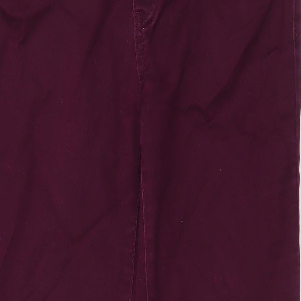 Love, Fire Womens Purple  Cotton Skinny Jeans Size 10 L28 in Slim Zip