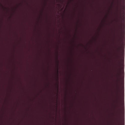 Love, Fire Womens Purple  Cotton Skinny Jeans Size 10 L28 in Slim Zip