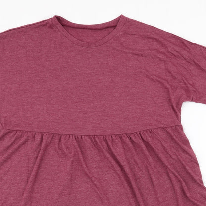 SheIn Womens Purple  Polyester Skater Dress  Size XS  Round Neck Pullover