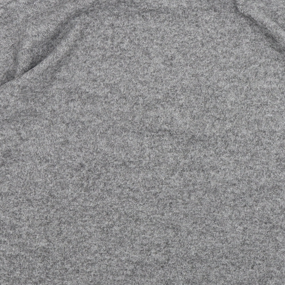 F&F Womens Grey Round Neck  Polyester Pullover Jumper Size 14