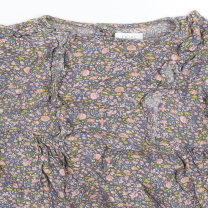NEXT Girls Multicoloured Floral Viscose A-Line  Size 18-24 Months  Round Neck