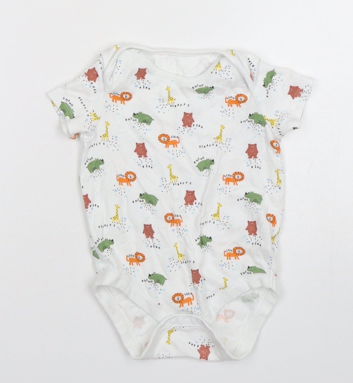 F&F Boys Multicoloured Spotted Cotton Leotard One-Piece Size 18-24 Months   - Animal Print