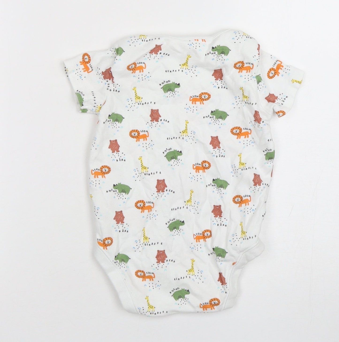 F&F Boys Multicoloured Spotted Cotton Leotard One-Piece Size 18-24 Months   - Animal Print