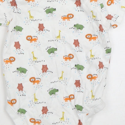 F&F Boys Multicoloured Spotted Cotton Leotard One-Piece Size 18-24 Months   - Animal Print