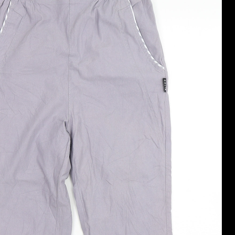 Womens UK Size 8 Preworn Regular Fit Pedal Pusher Grey Trousers