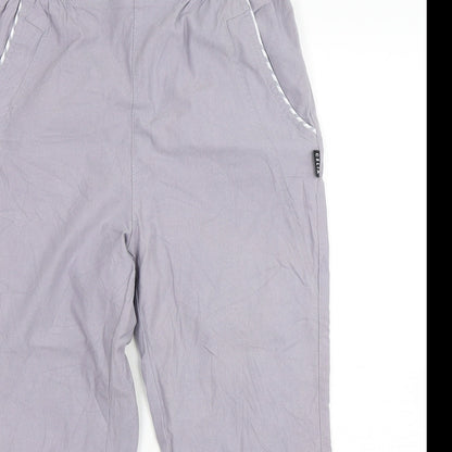 Womens UK Size 8 Preworn Regular Fit Pedal Pusher Grey Trousers