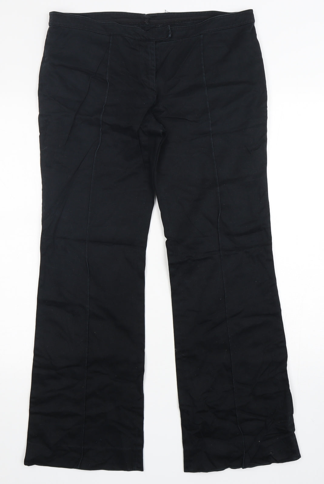 Womens UK Size 36 in Preworn Regular Fit  Black Trousers