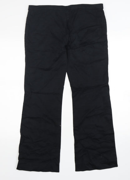 Womens UK Size 36 in Preworn Regular Fit  Black Trousers