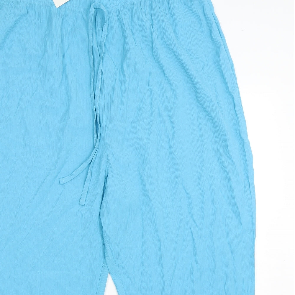 Womens UK Size 40 in Casual Comfort Regular Fit  Blue Trousers