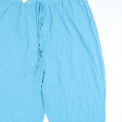 Womens UK Size 40 in Casual Comfort Regular Fit  Blue Trousers