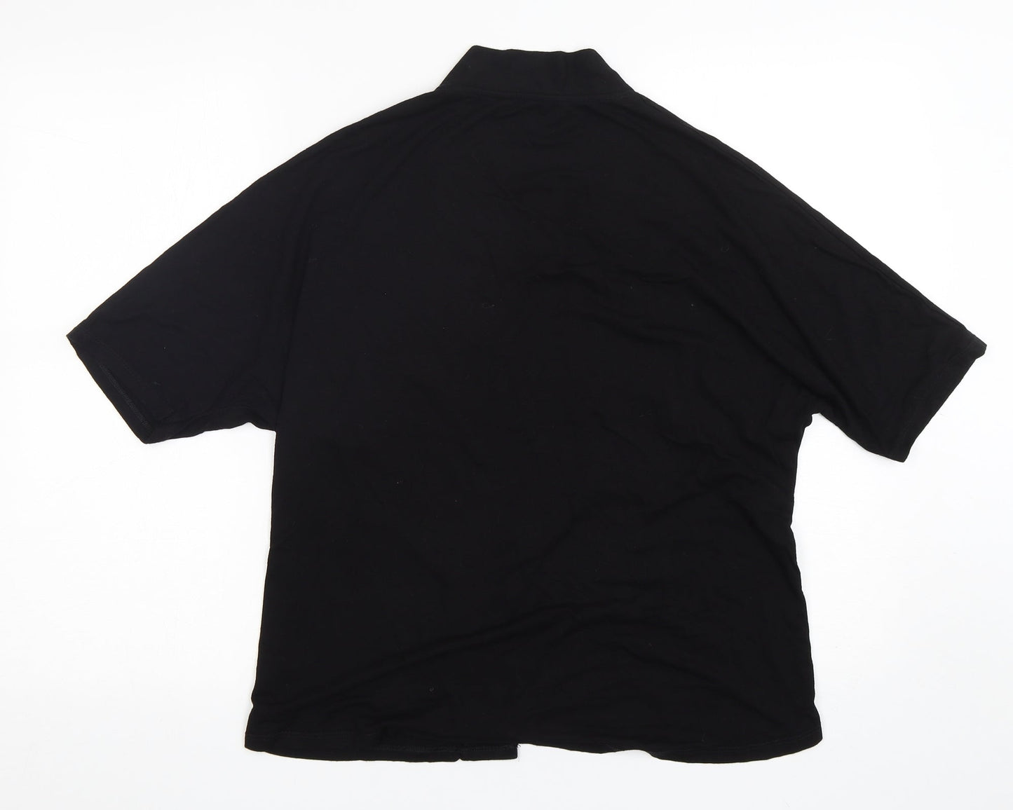 George Womens Black V-Neck  Viscose Cardigan Jumper Size 12