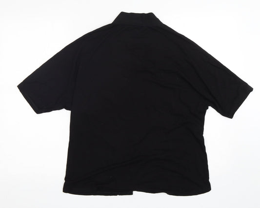 George Womens Black V-Neck  Viscose Cardigan Jumper Size 12