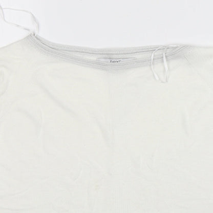 Womens UK Size 14 NEXT White Pullover Jumper