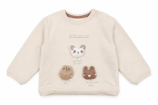 George Boys Beige  Cotton Pullover Jumper Size 0-3 Months