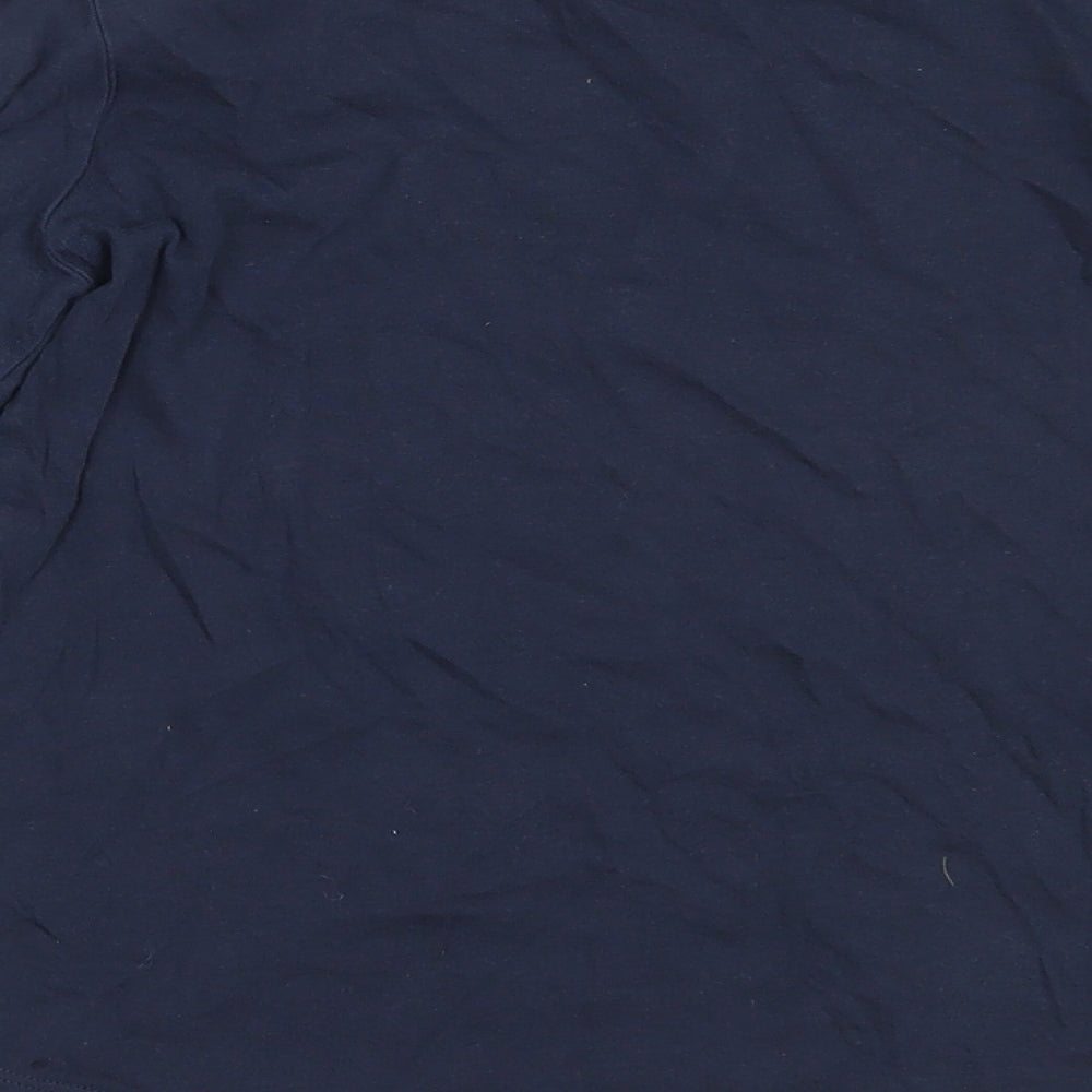 TU Girls Blue  Cotton Basic T-Shirt Size 9 Years Round Neck