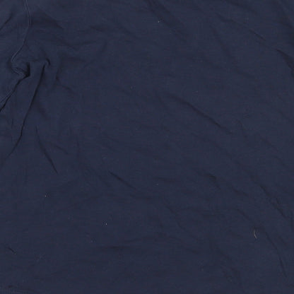 TU Girls Blue  Cotton Basic T-Shirt Size 9 Years Round Neck