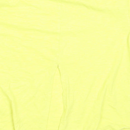 Leigh Tucker Girls Green  Polyester Basic T-Shirt Size 7-8 Years Round Neck