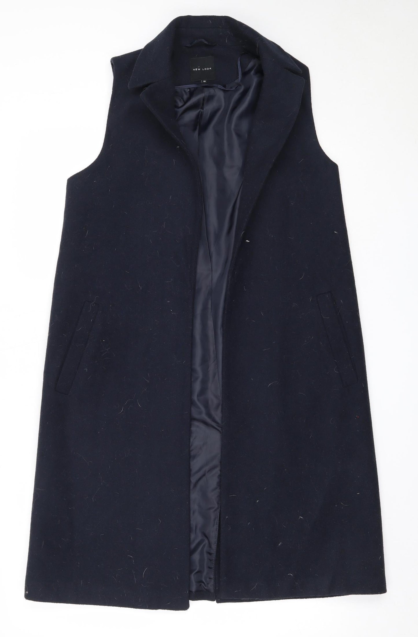 Womens UK Size 10 New Look Blue Overcoat