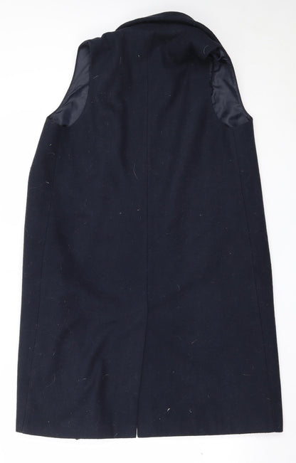 Womens UK Size 10 New Look Blue Overcoat