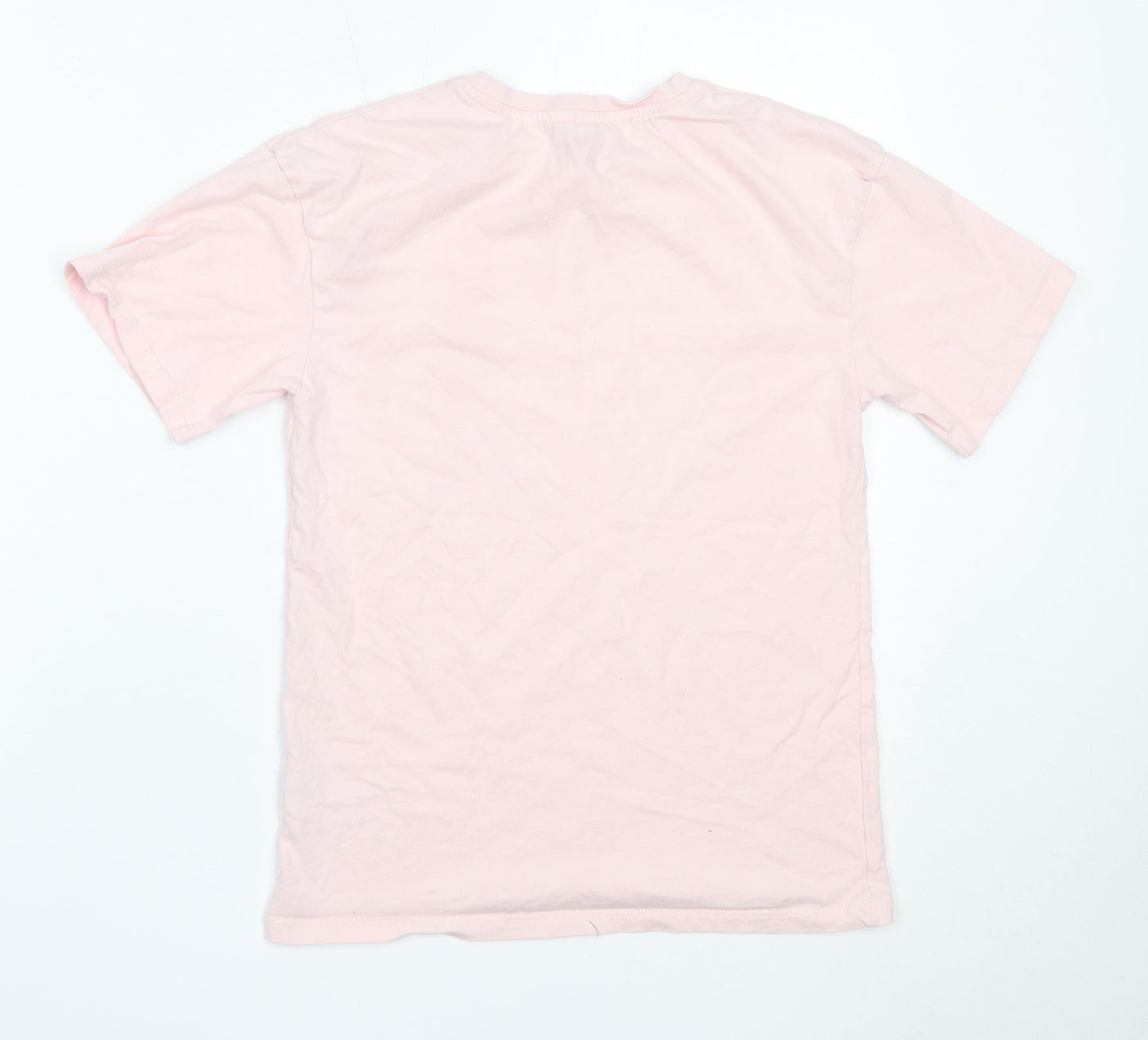Very Girls Pink  Cotton Basic T-Shirt Size 11 Years Round Neck