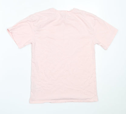 Very Girls Pink  Cotton Basic T-Shirt Size 11 Years Round Neck