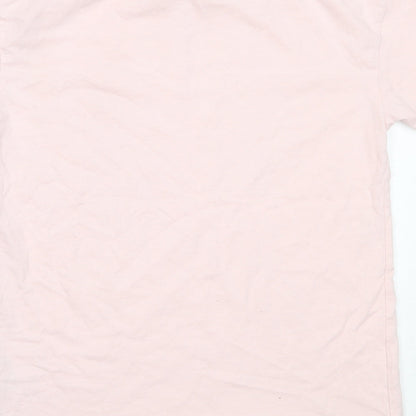 Very Girls Pink  Cotton Basic T-Shirt Size 11 Years Round Neck
