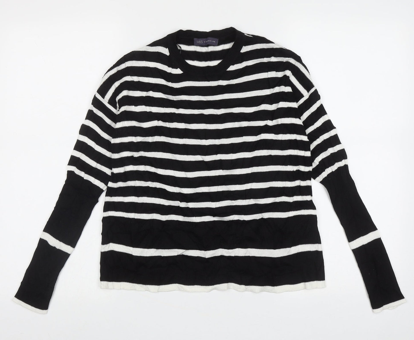 Womens UK Size 10 Marks and Spencer Black Pullover Jumper