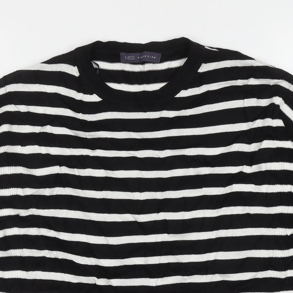 Womens UK Size 10 Marks and Spencer Black Pullover Jumper
