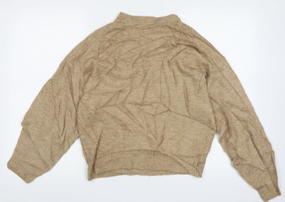 Womens UK Size S H&M Brown Pullover Jumper