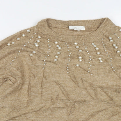 Womens UK Size S H&M Brown Pullover Jumper