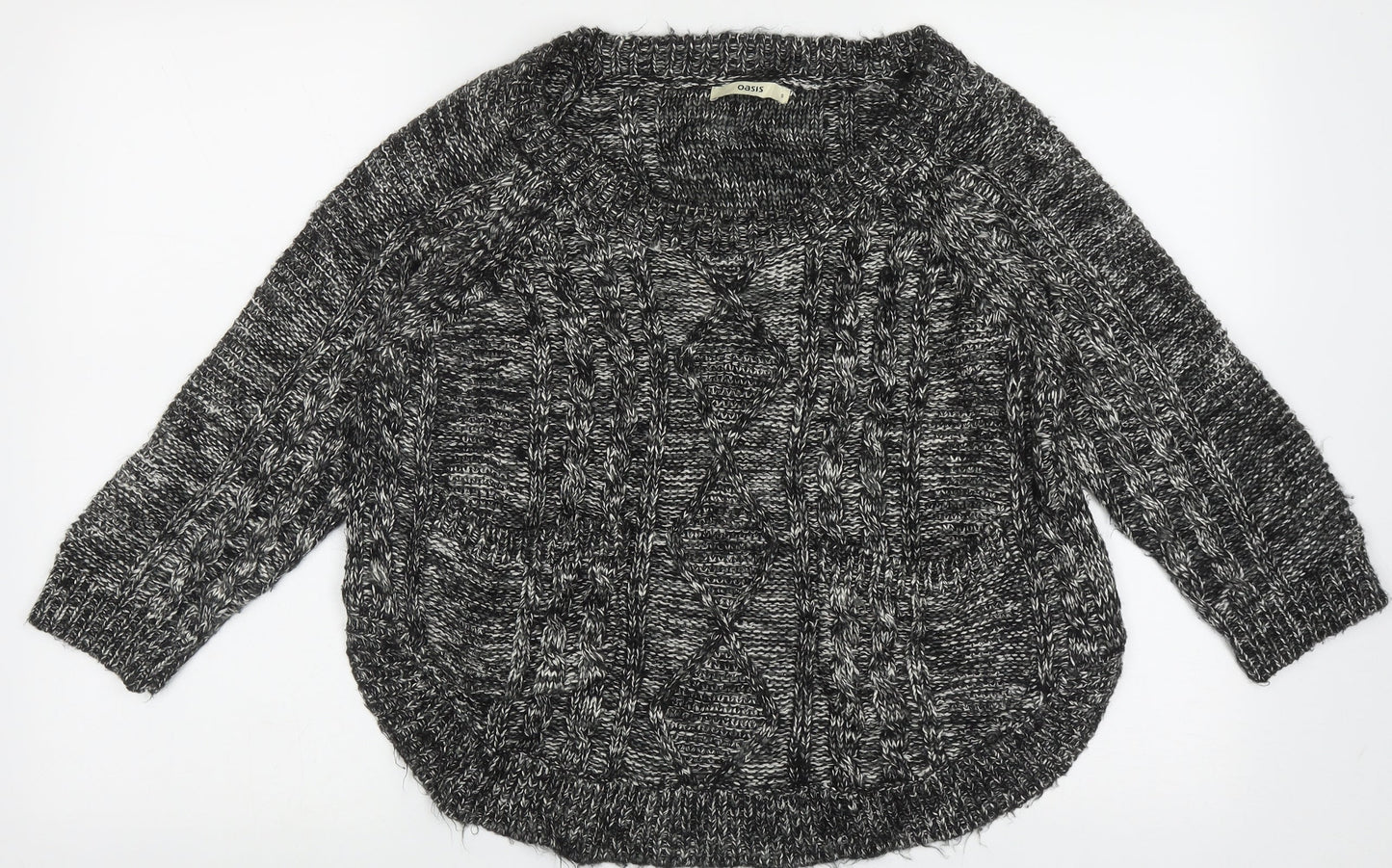Womens UK Size S Oasis Black Pullover Jumper