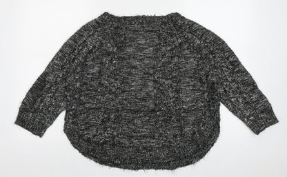 Womens UK Size S Oasis Black Pullover Jumper