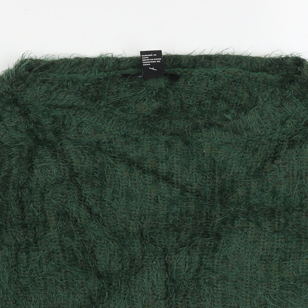 Womens UK Size S FOREVER 21 Green Pullover Jumper