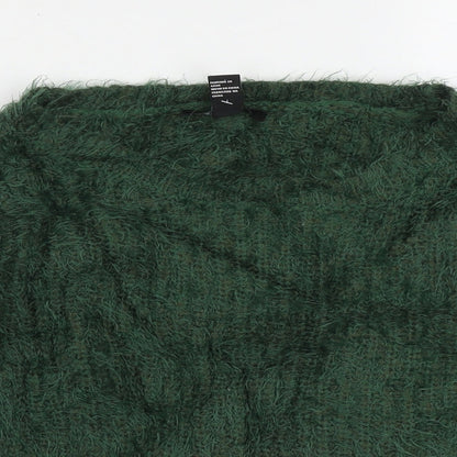 Womens UK Size S FOREVER 21 Green Pullover Jumper