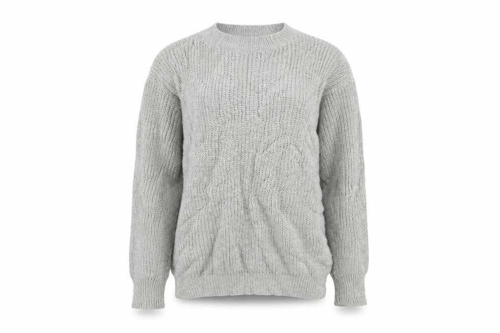 Womens UK Size M PRETTYLITTLETHING Grey Pullover Jumper