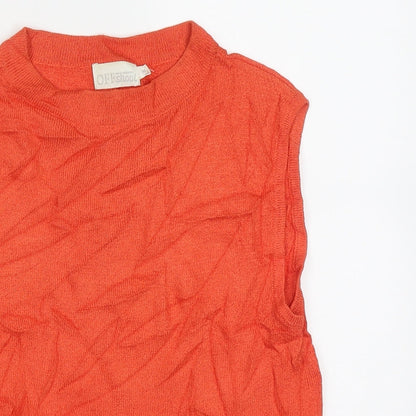 Womens UK Size M Off Shoot Orange Vest Jumper