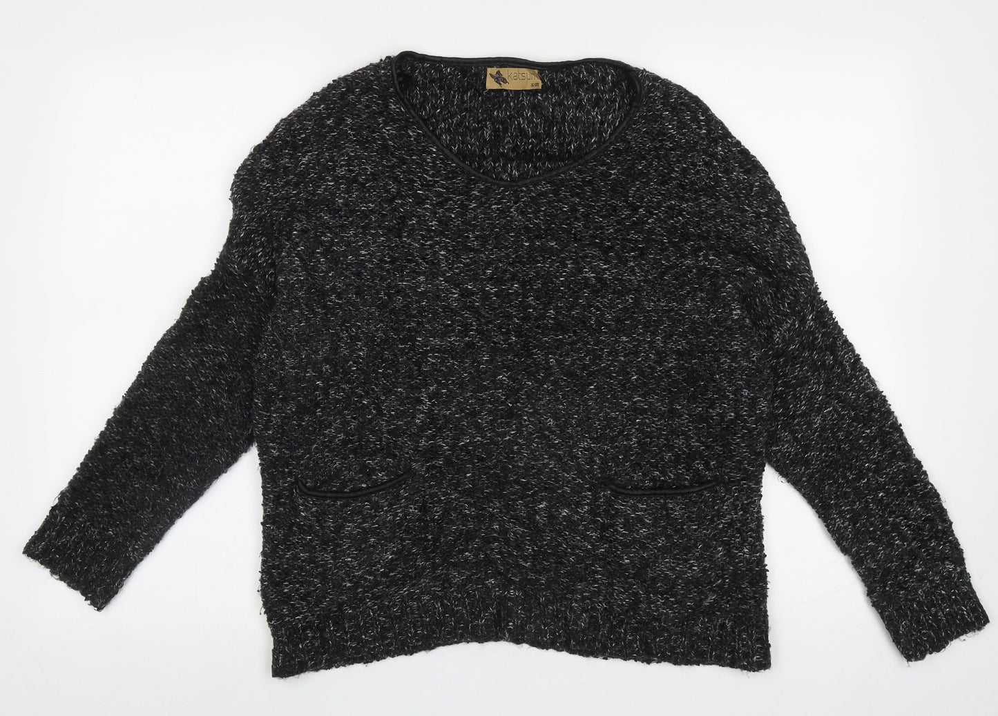 Womens UK Size M Katsumi Black Pullover Jumper