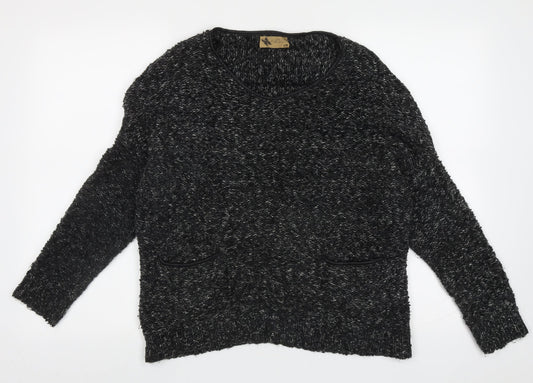 Womens UK Size M Katsumi Black Pullover Jumper