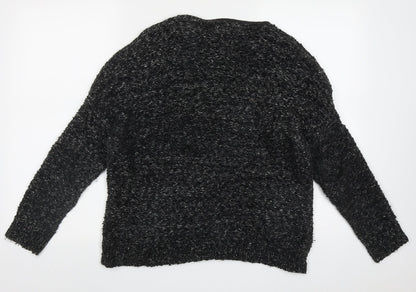 Womens UK Size M Katsumi Black Pullover Jumper