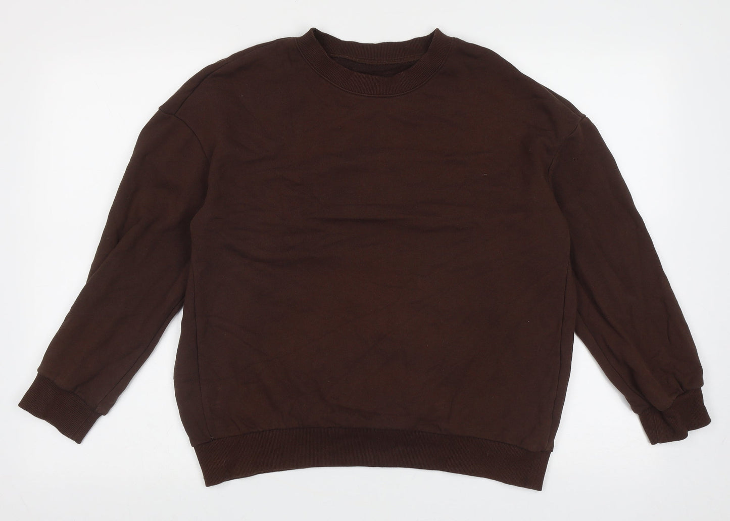 SheIn Womens Brown  Cotton Pullover Sweatshirt Size S  Pullover