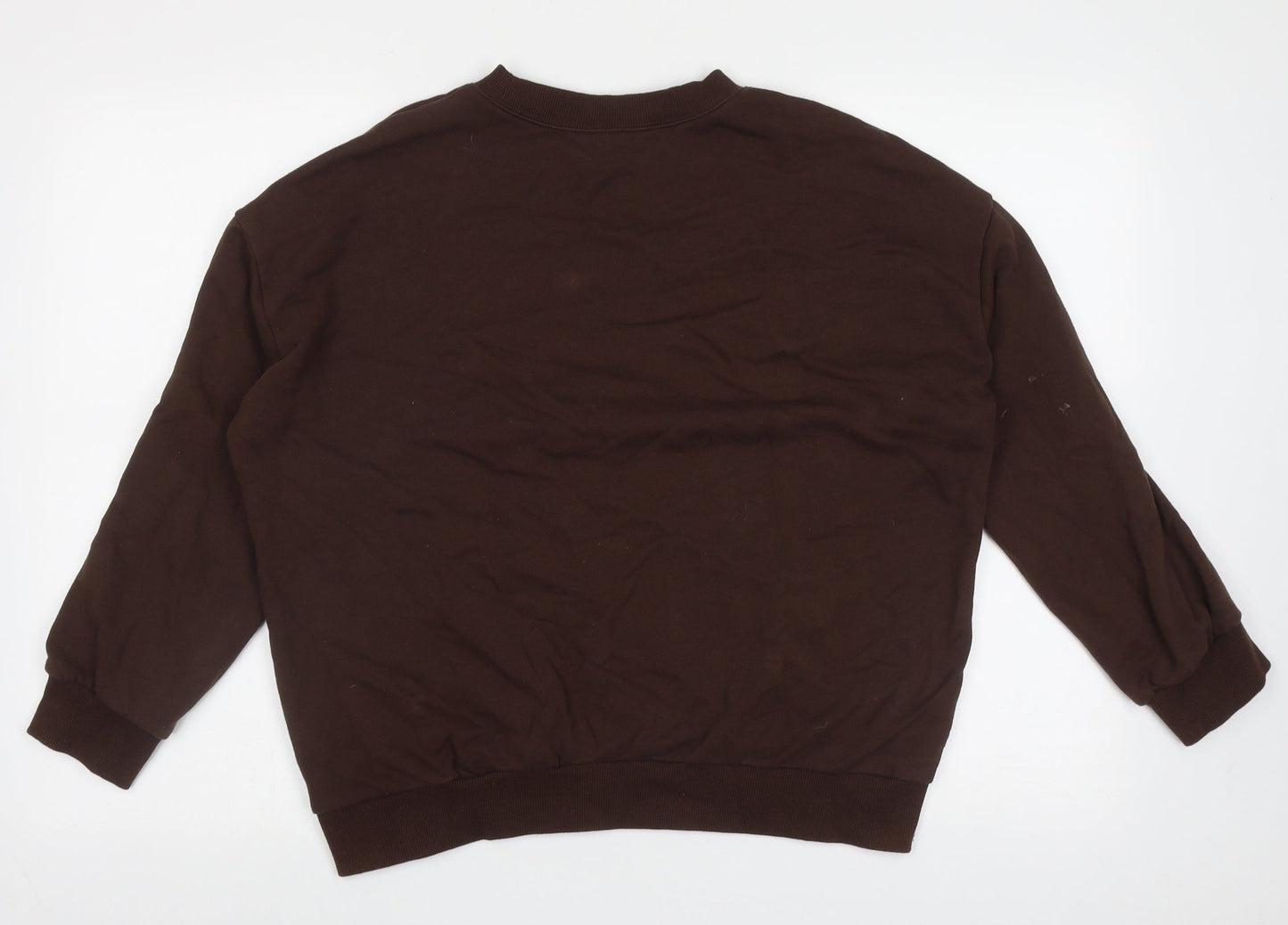 SheIn Womens Brown  Cotton Pullover Sweatshirt Size S  Pullover